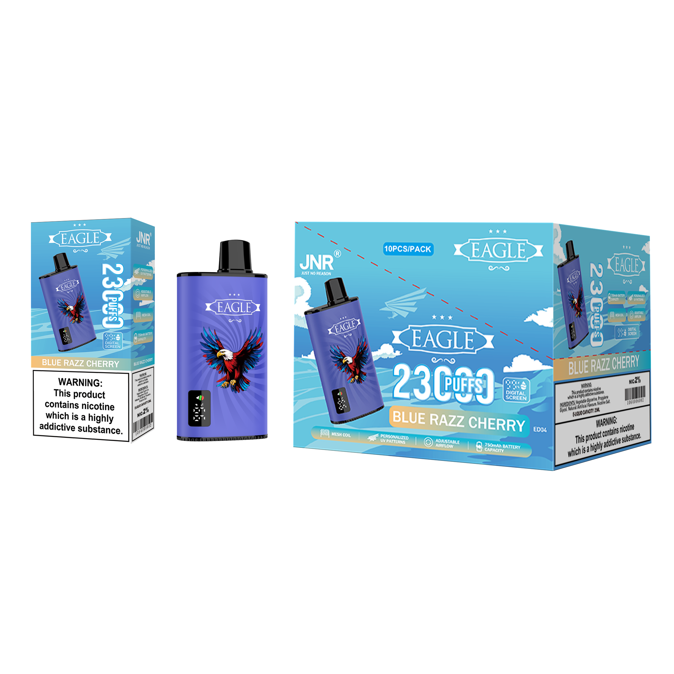 JNR Eagle 23000 Blue Razz Cherry