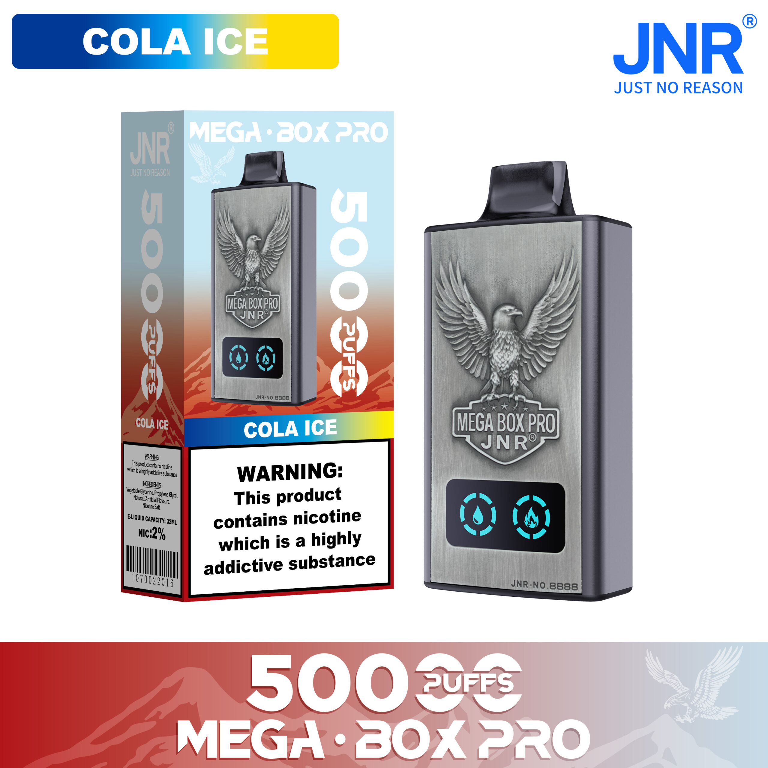 JNR Mega Box Pro 50000 Cola Ice