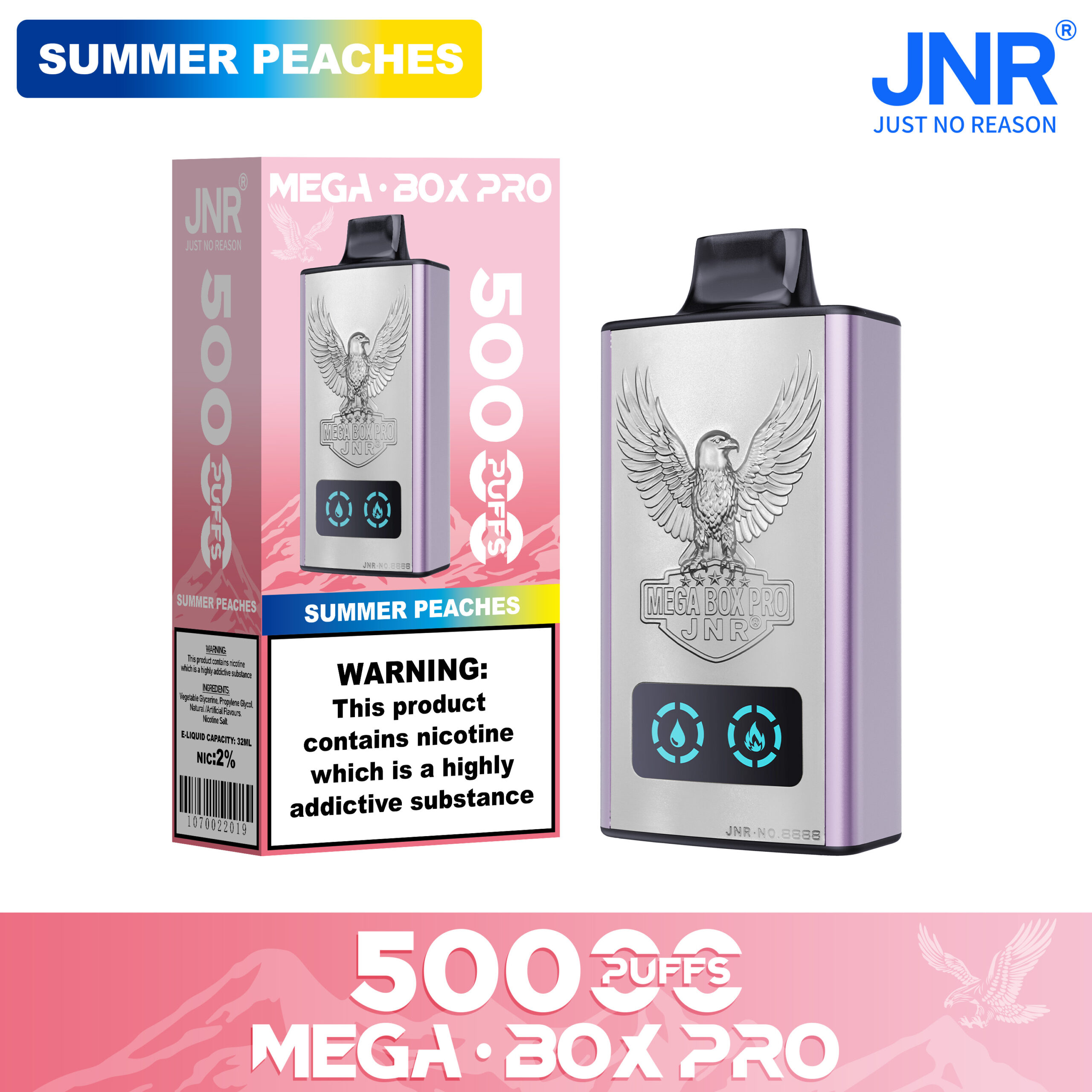 JNR Mega Box Pro 50000 Summer Peaches