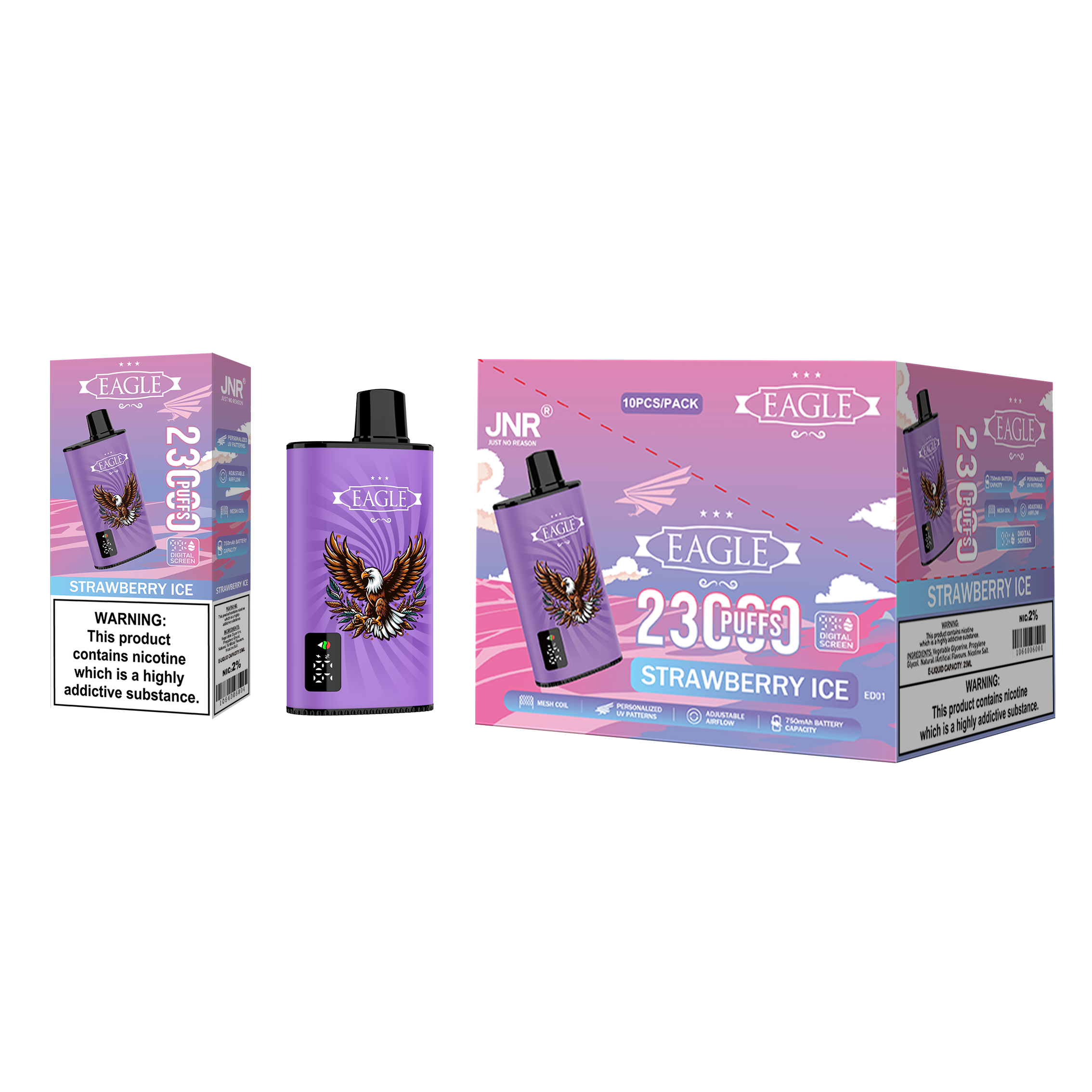 JNR Eagle 23000 Strawberry Ice