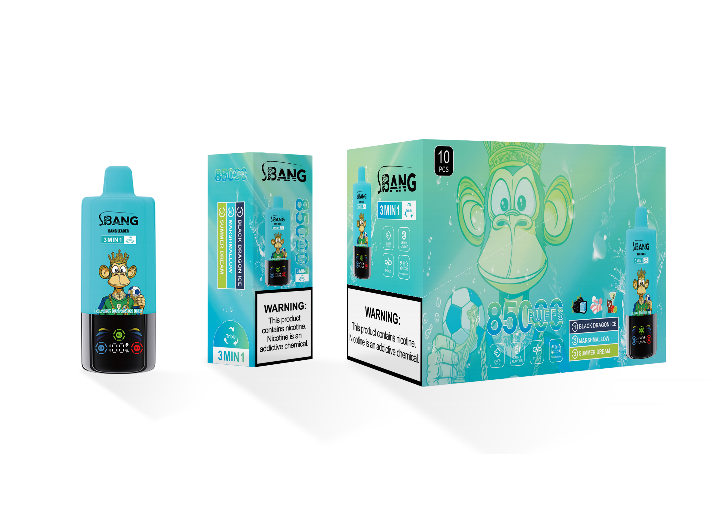 Bang Leader 85000 Black Dragon Ice/Marshmallow/Summer Dream