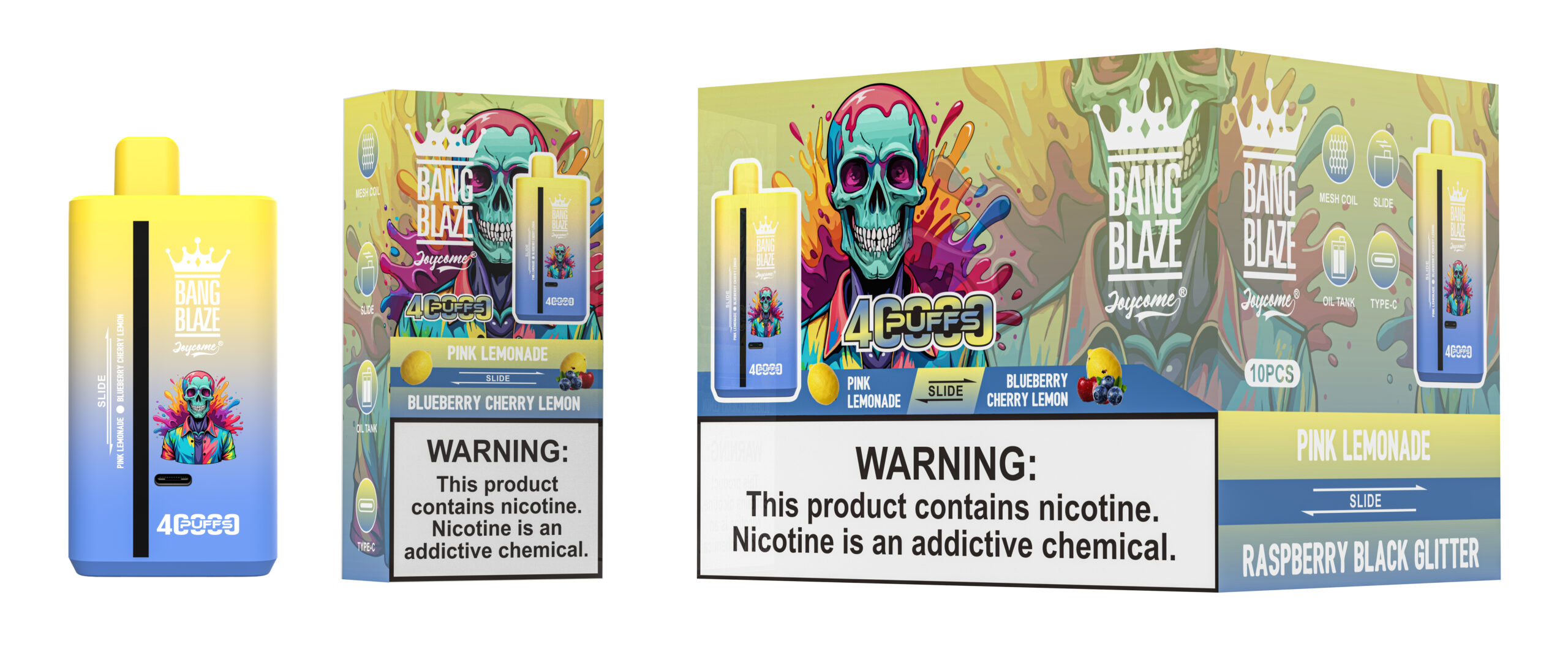 Bang Blaze 40000 Pink Lemonade/Blueberry Cherry Lemon