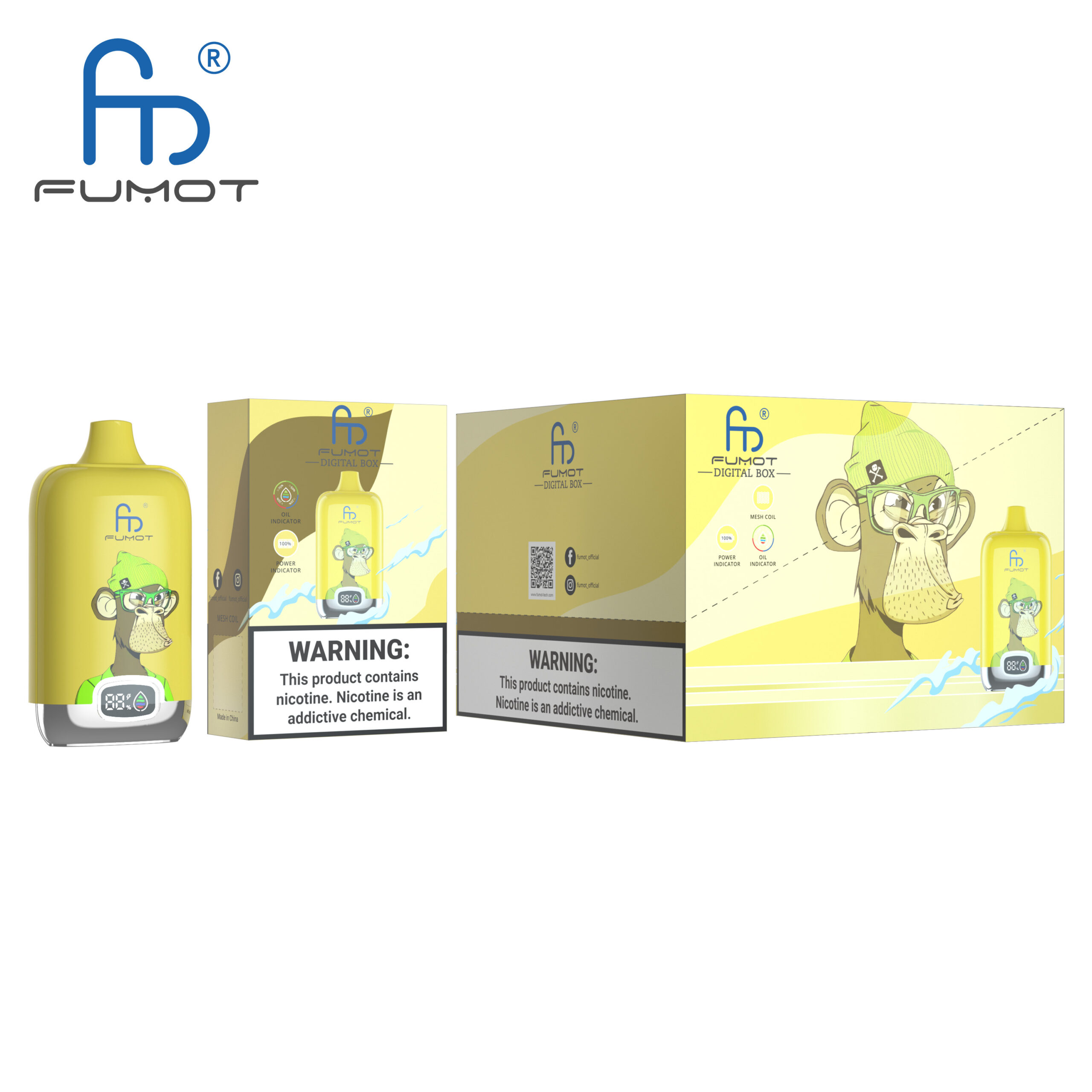 Fumot Digital Box 12000 Berry Lemonade – Bild 3