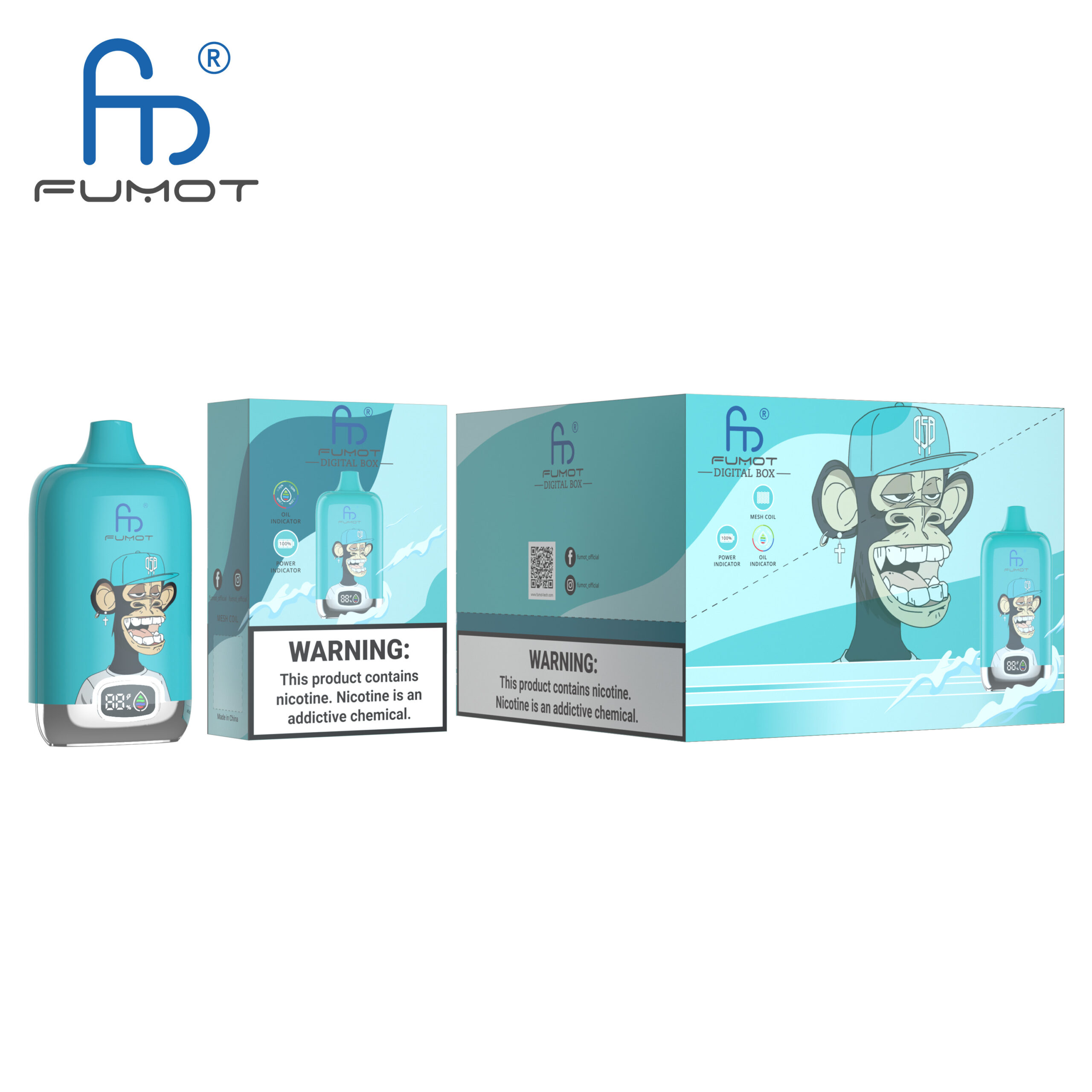 Fumot Digital Box 12000 Black Ice – Bild 3