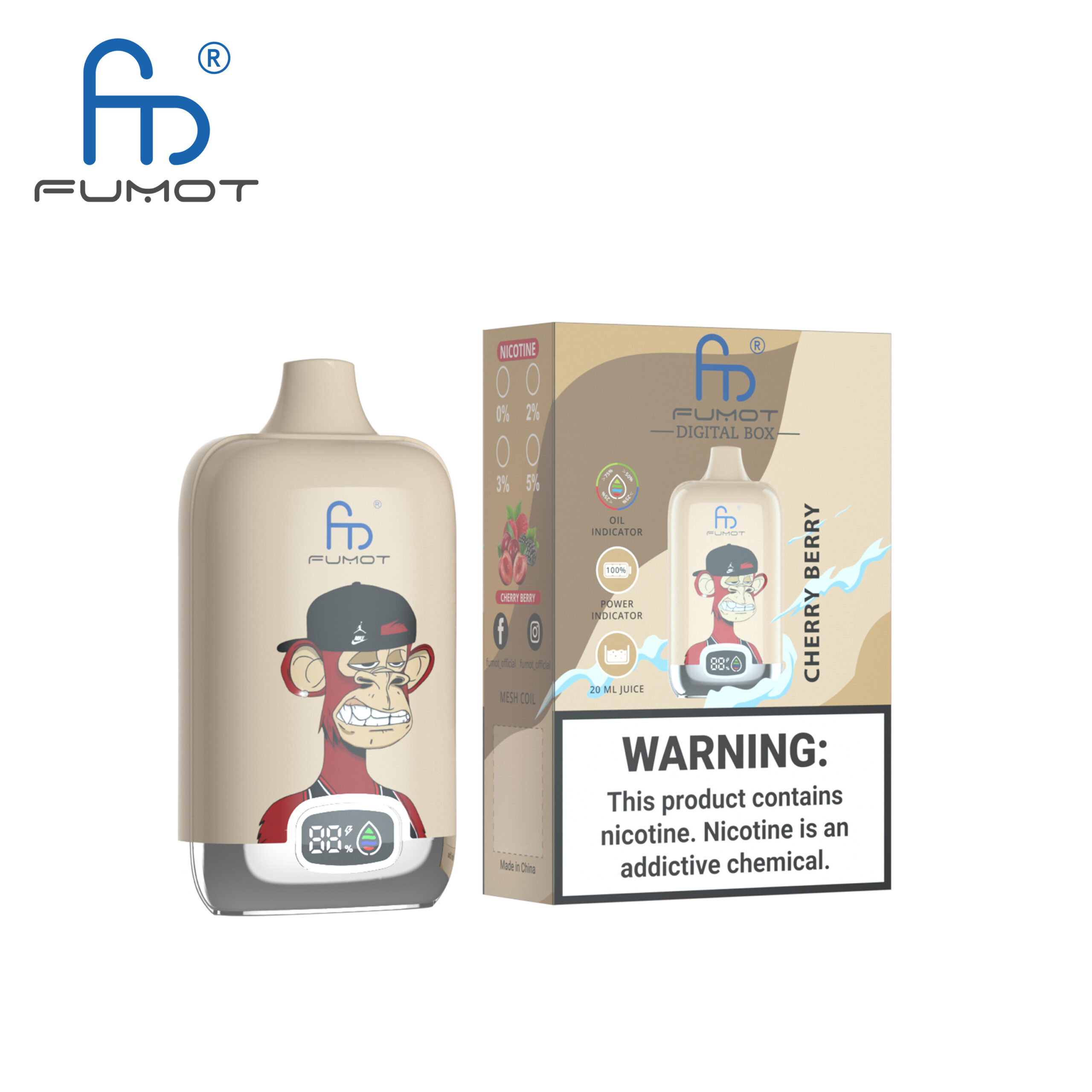 Fumot Digital Box 12000 Cherry Berry – Bild 2