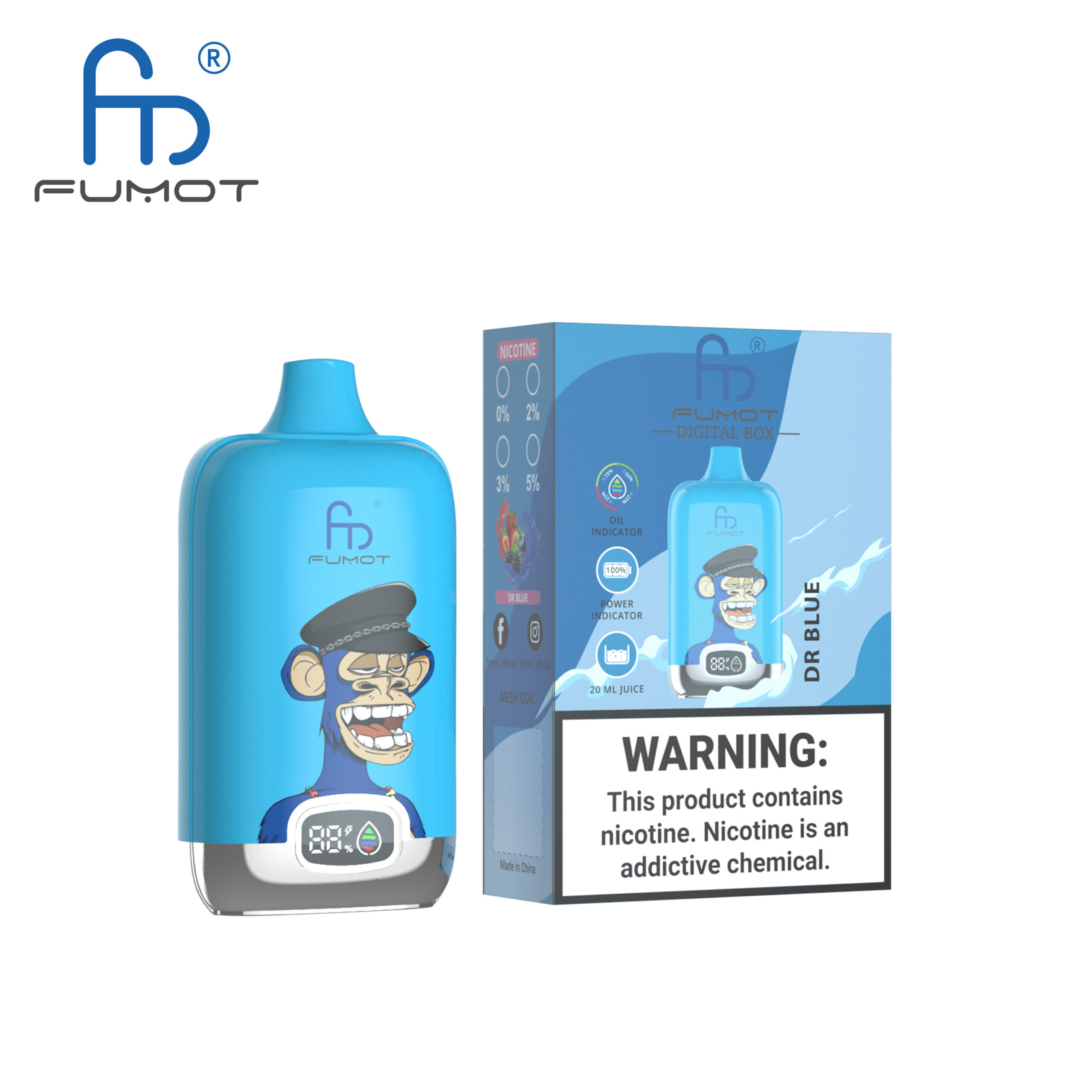 Fumot Digital Box 12000 Dr Blue – Bild 2