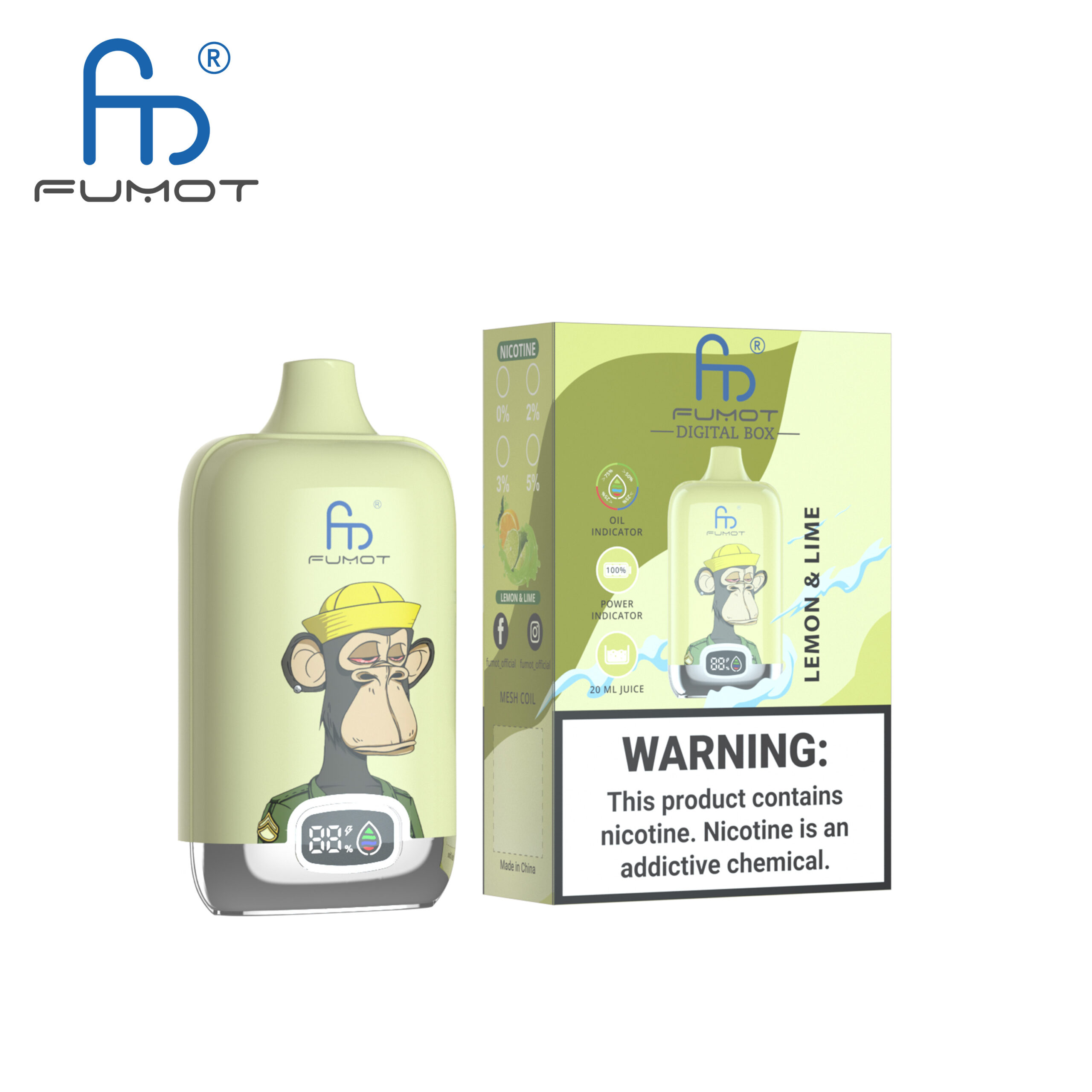 Fumot Digital Box 12000 Lemon & Lime – Bild 2