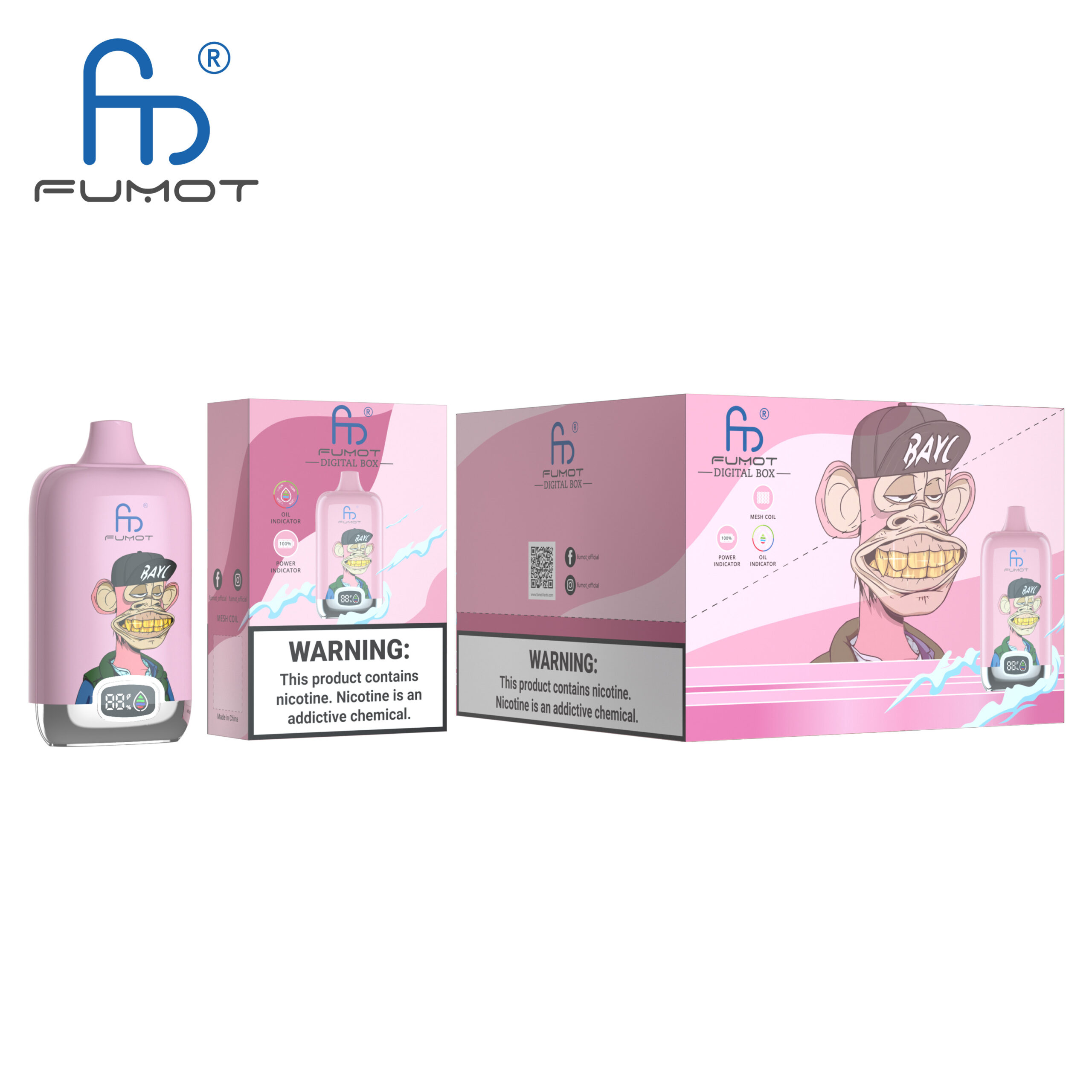 Fumot Digital Box 12000 Peach Ice – Bild 3
