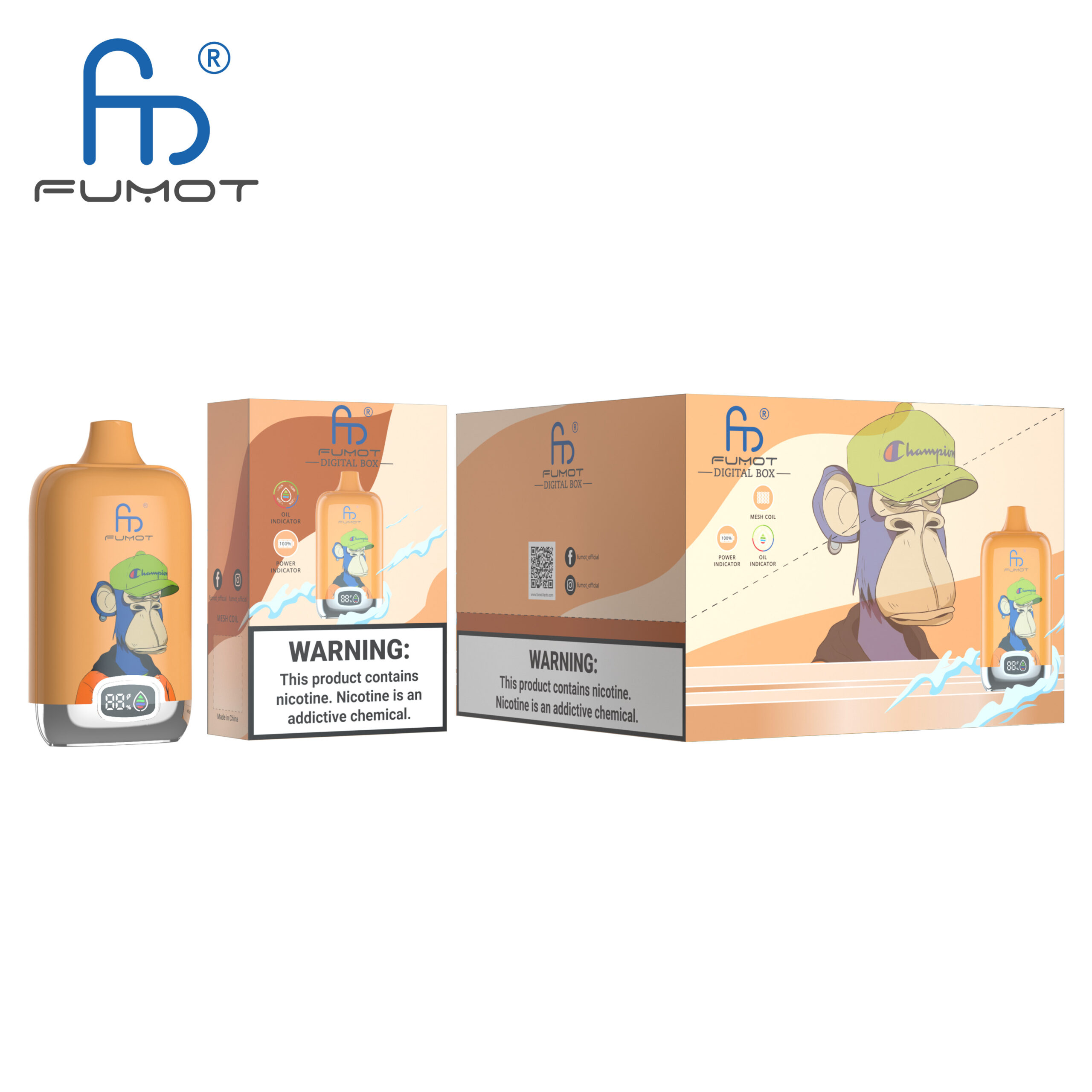 Fumot Digital Box 12000 Peach Mango – Bild 3