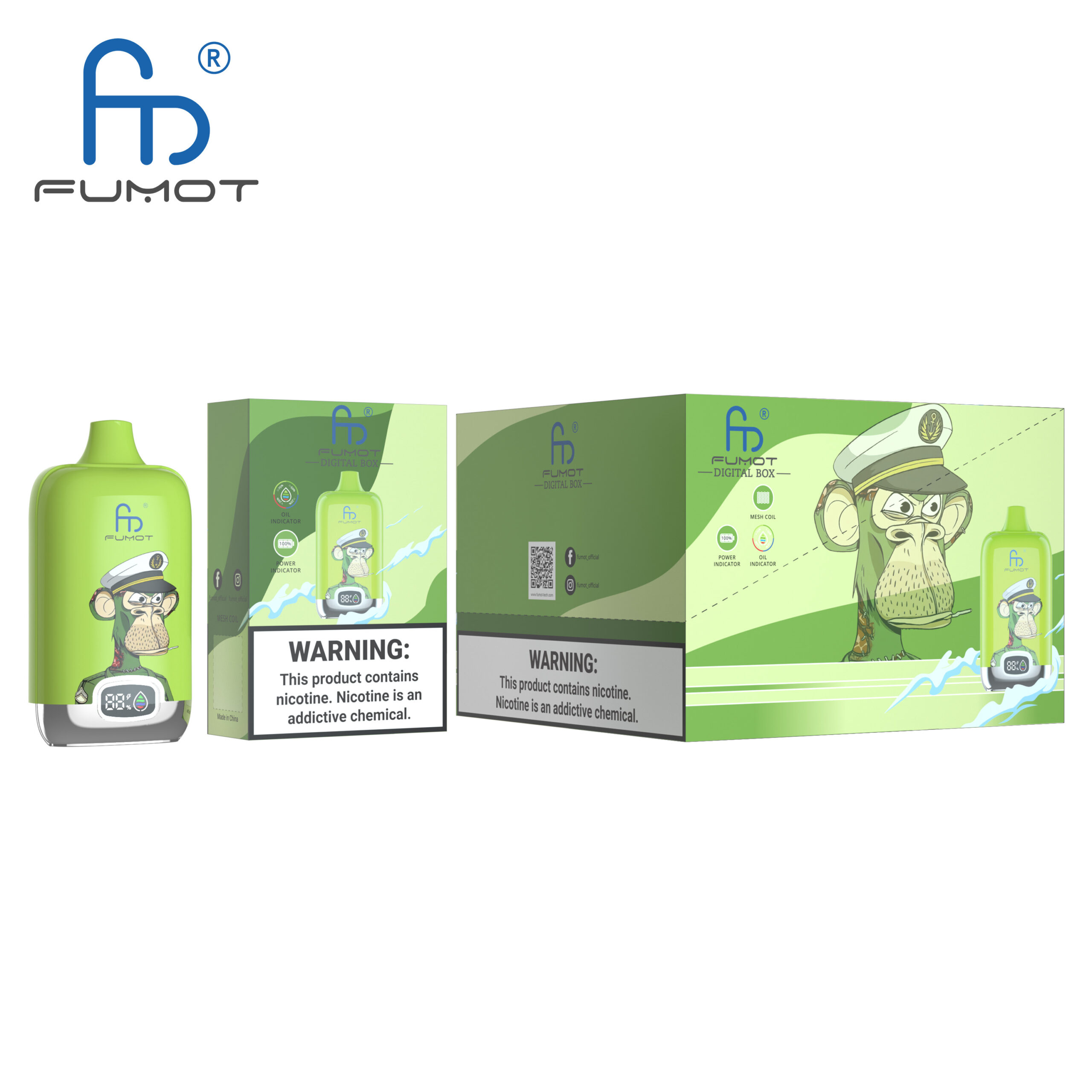 Fumot Digital Box 12000 Raspberry Watermelon – Bild 3