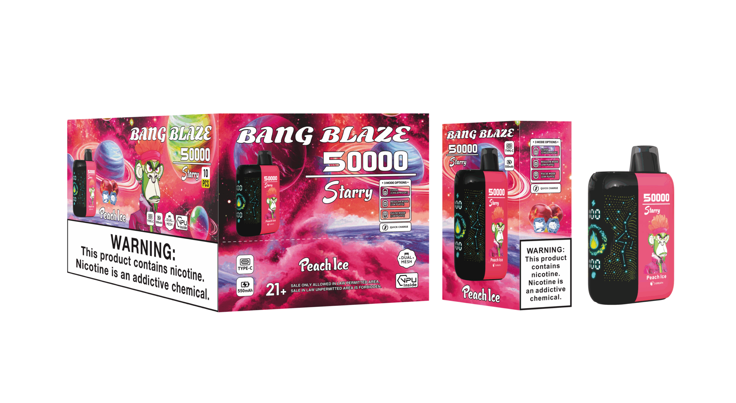 Bang Blaze Starry 50000 Peach Ice – Bild 3