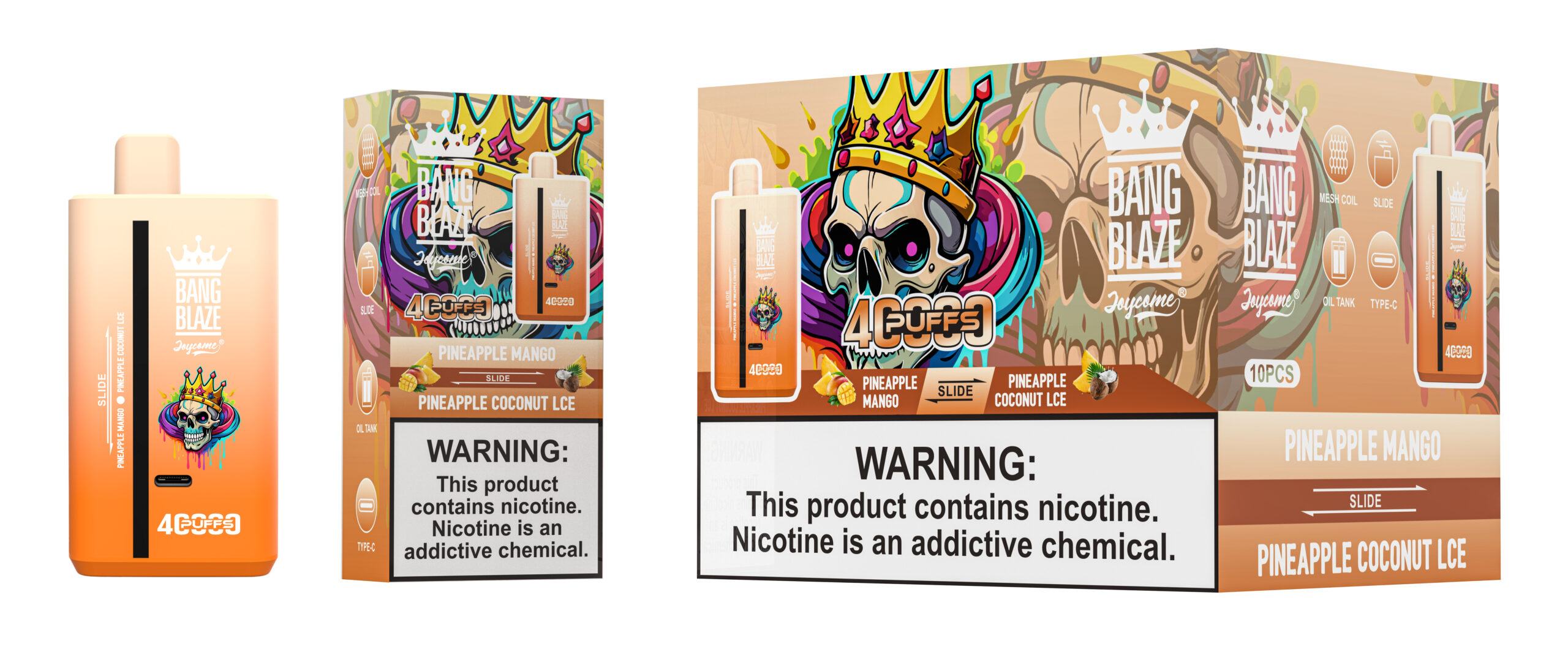 Bang Blaze 40000 Pineapple Mango/Pineapple Coconut Ice