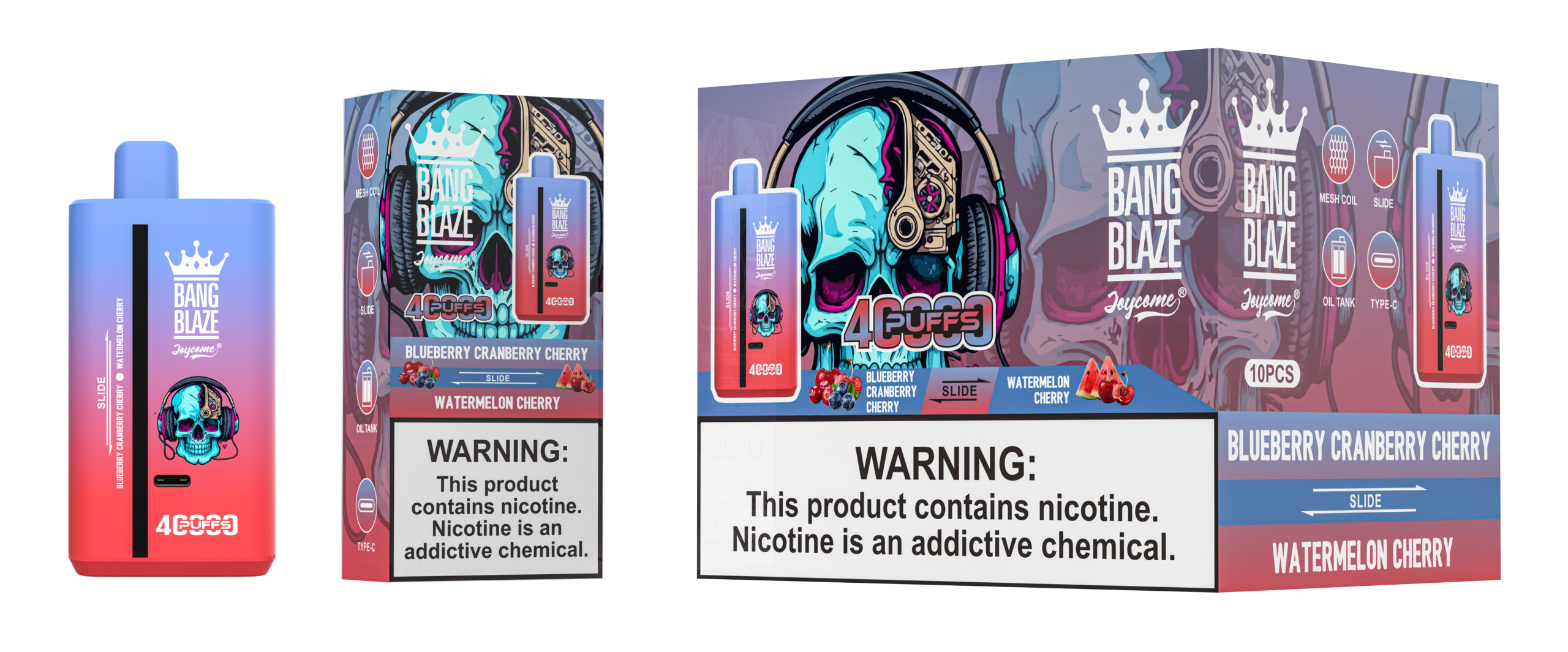 Bang Blaze 40000 Blueberry Cranberry Cherry/Watermelon Cherry