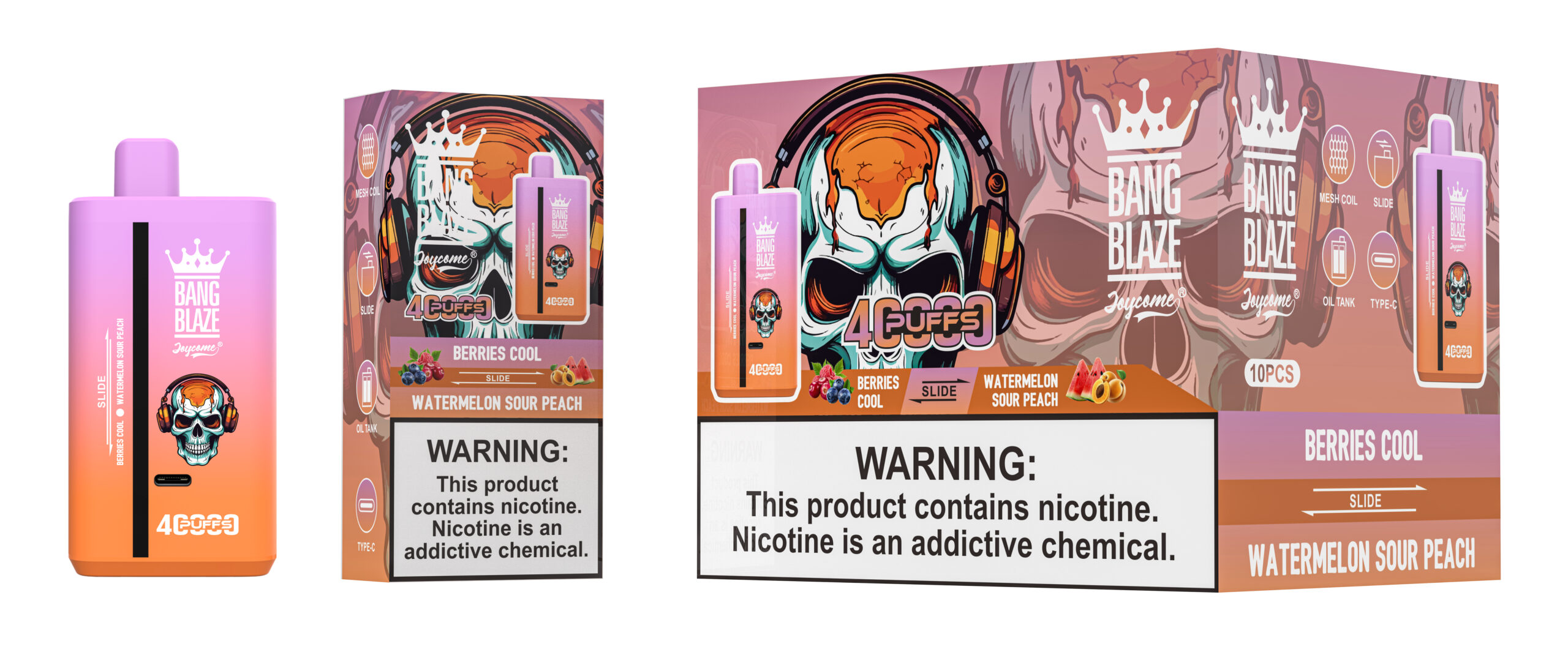 Bang Blaze 40000 Berries Cool/Watermelon Sour Peach