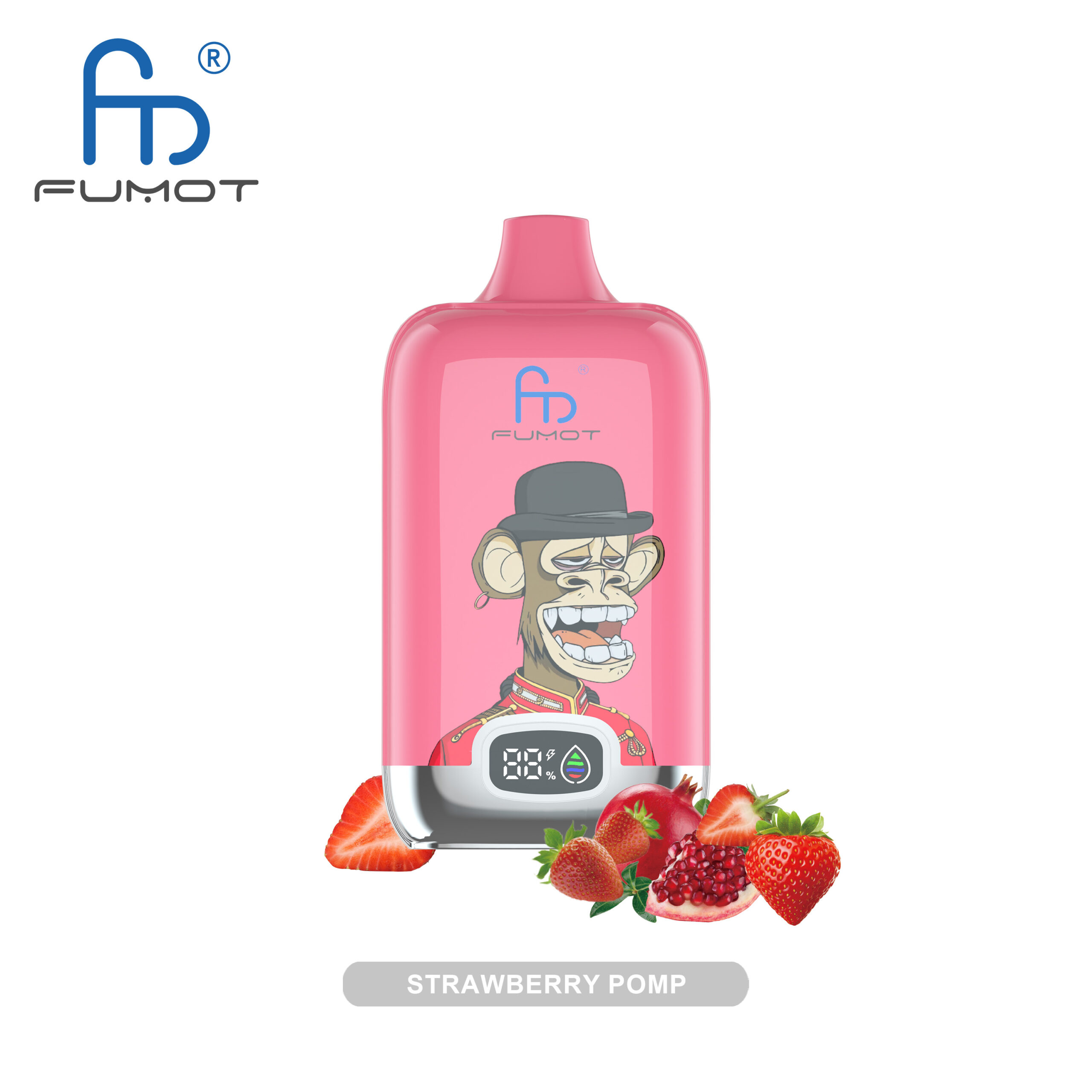 Fumot Digital Box 12000 Strawberry Pomp